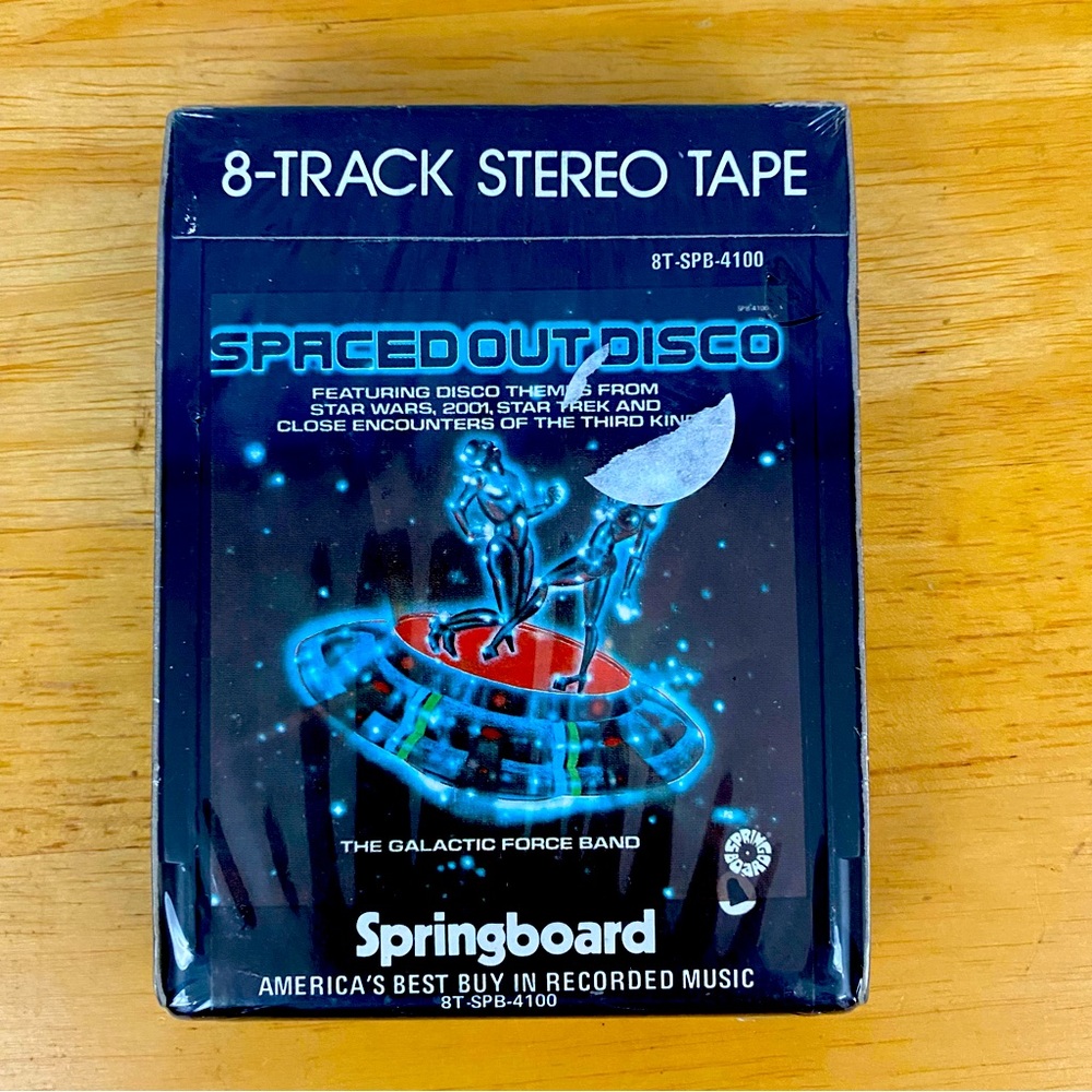 Vintage 1978 The Galactic Force Band Spaced Out Disco 8 Track Tape Sealed